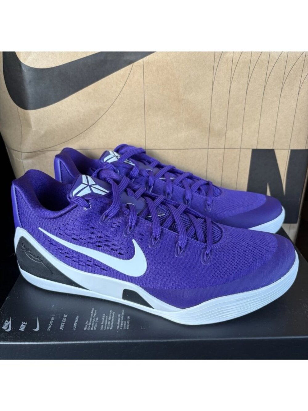 NEW Nike Kobe 9 Elite Low EM Protro TB Promo Court Purple IH5095-500 Sz 12.5